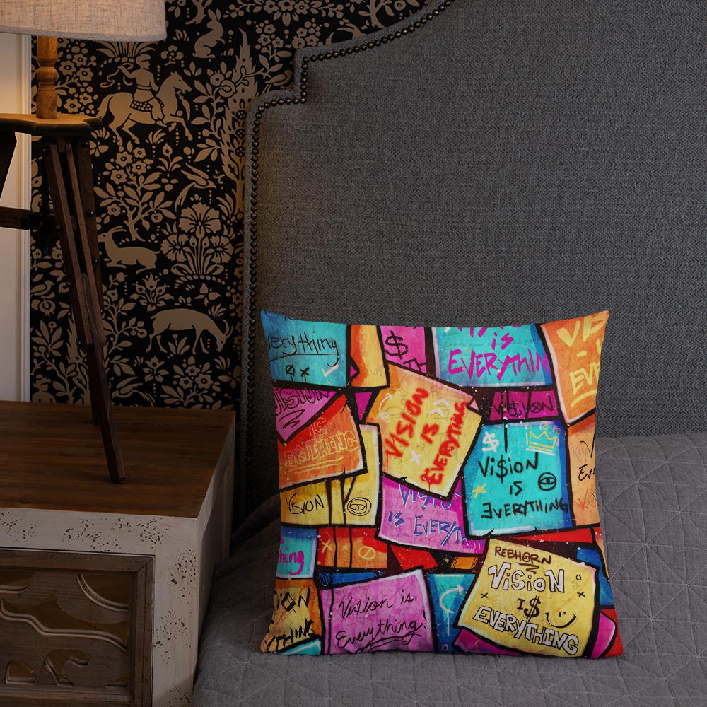 VISION IS EVERYTHING PREMIUM PILLOW - REBHORN DESIGN