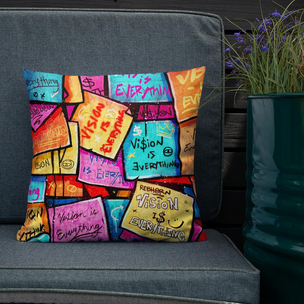 VISION IS EVERYTHING PREMIUM PILLOW - REBHORN DESIGN