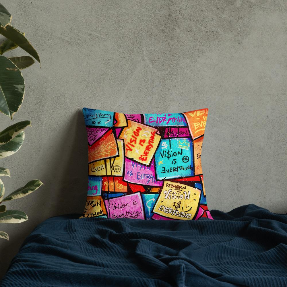 VISION IS EVERYTHING PREMIUM PILLOW - REBHORN DESIGN