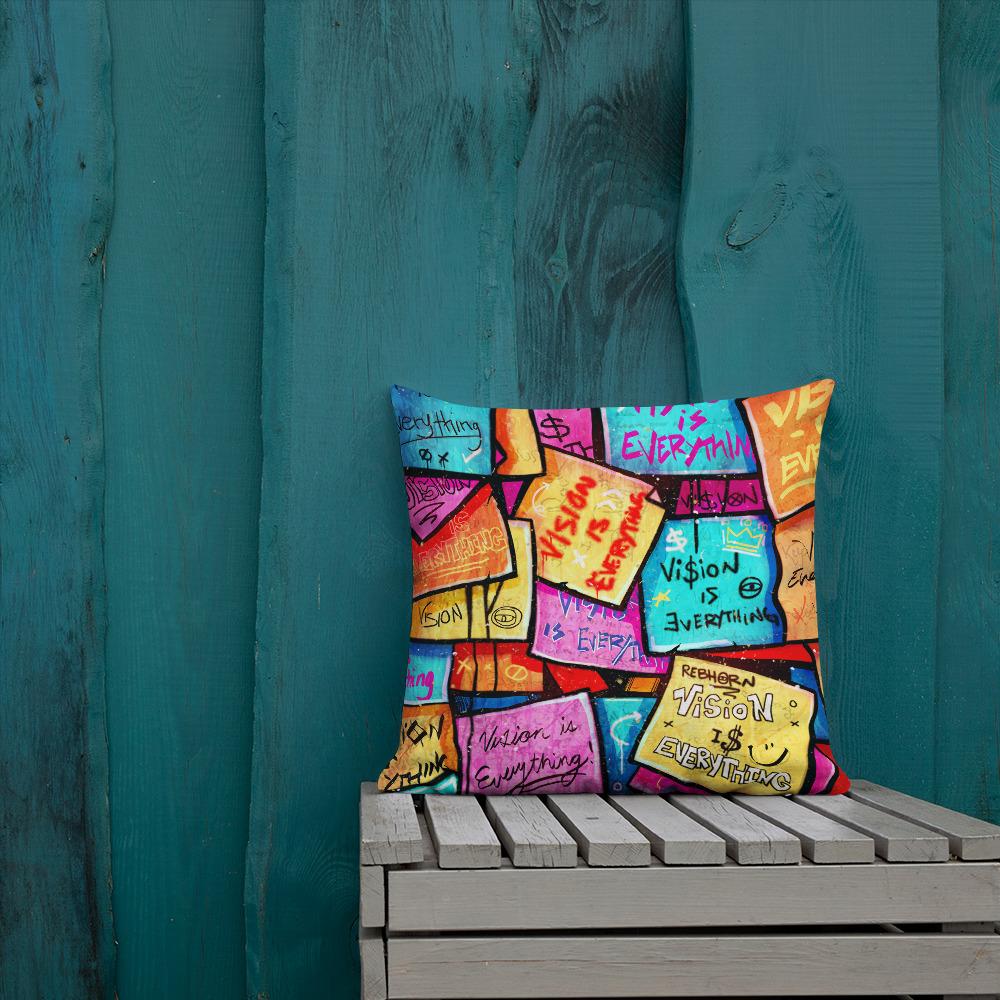 VISION IS EVERYTHING PREMIUM PILLOW - REBHORN DESIGN