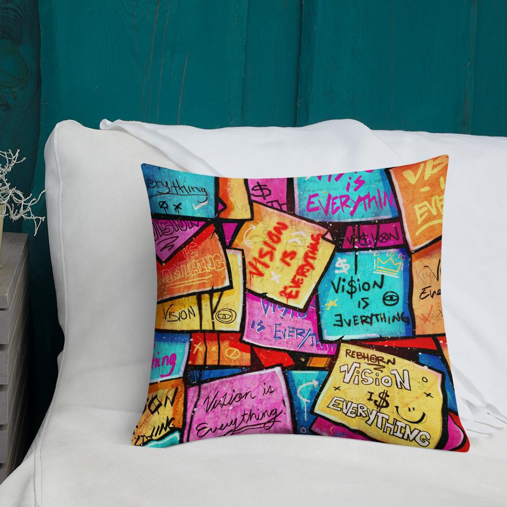 VISION IS EVERYTHING PREMIUM PILLOW - REBHORN DESIGN