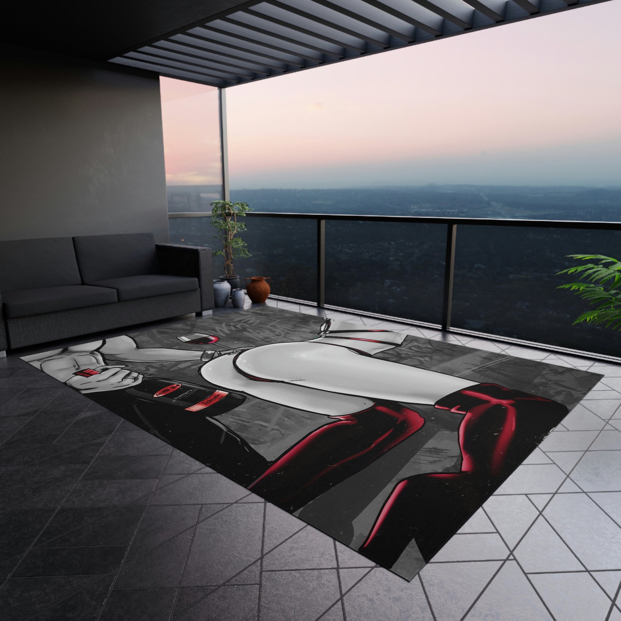 Wine Night Sensual Rug - REBHORN DESIGN