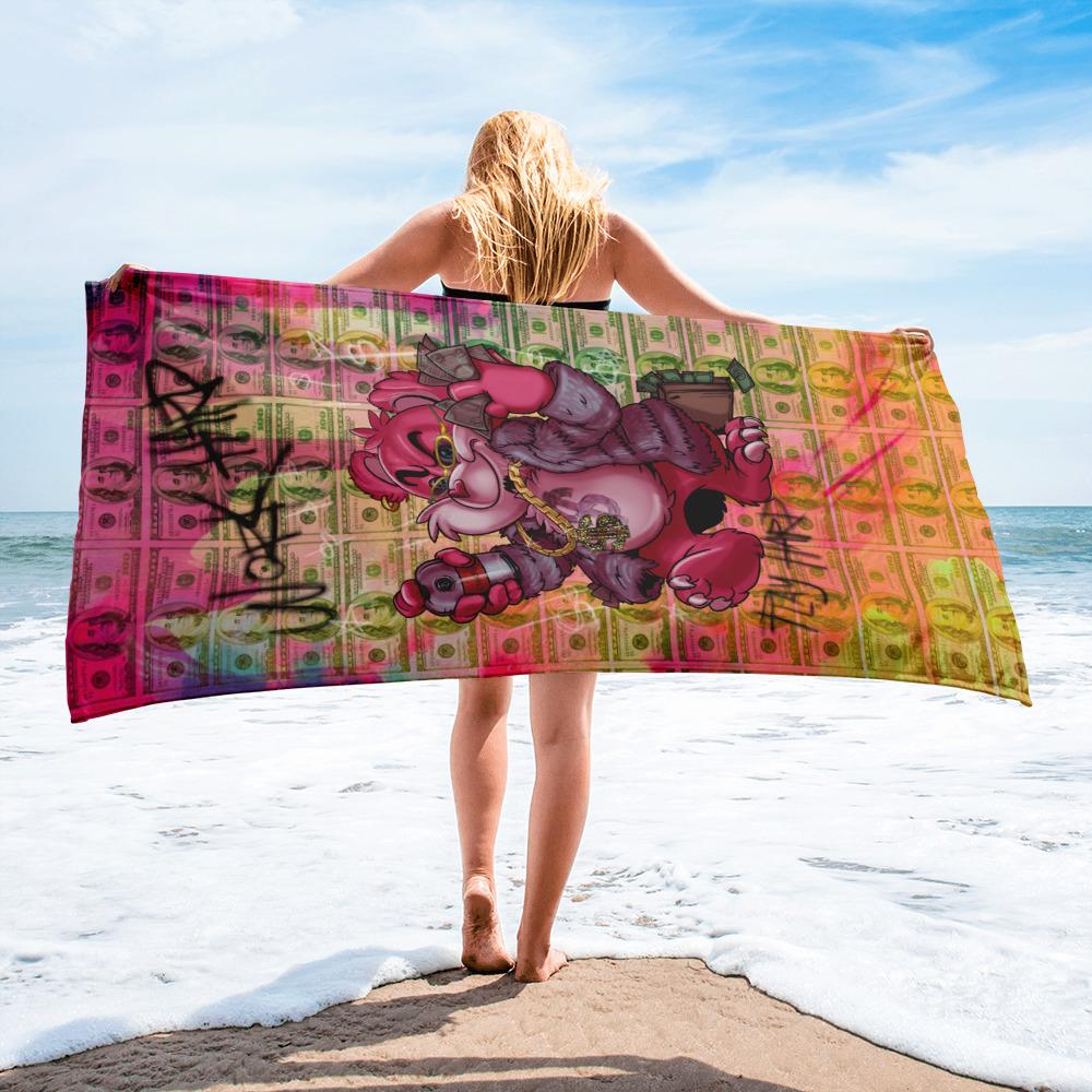 WORK HARD PLAY HARD - BEACH TOWEL - REBHORN DESIGN