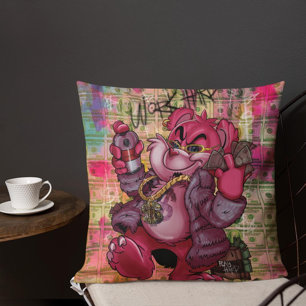 WORK HARD PLAY HARD PREMIUM PILLOW - REBHORN DESIGN