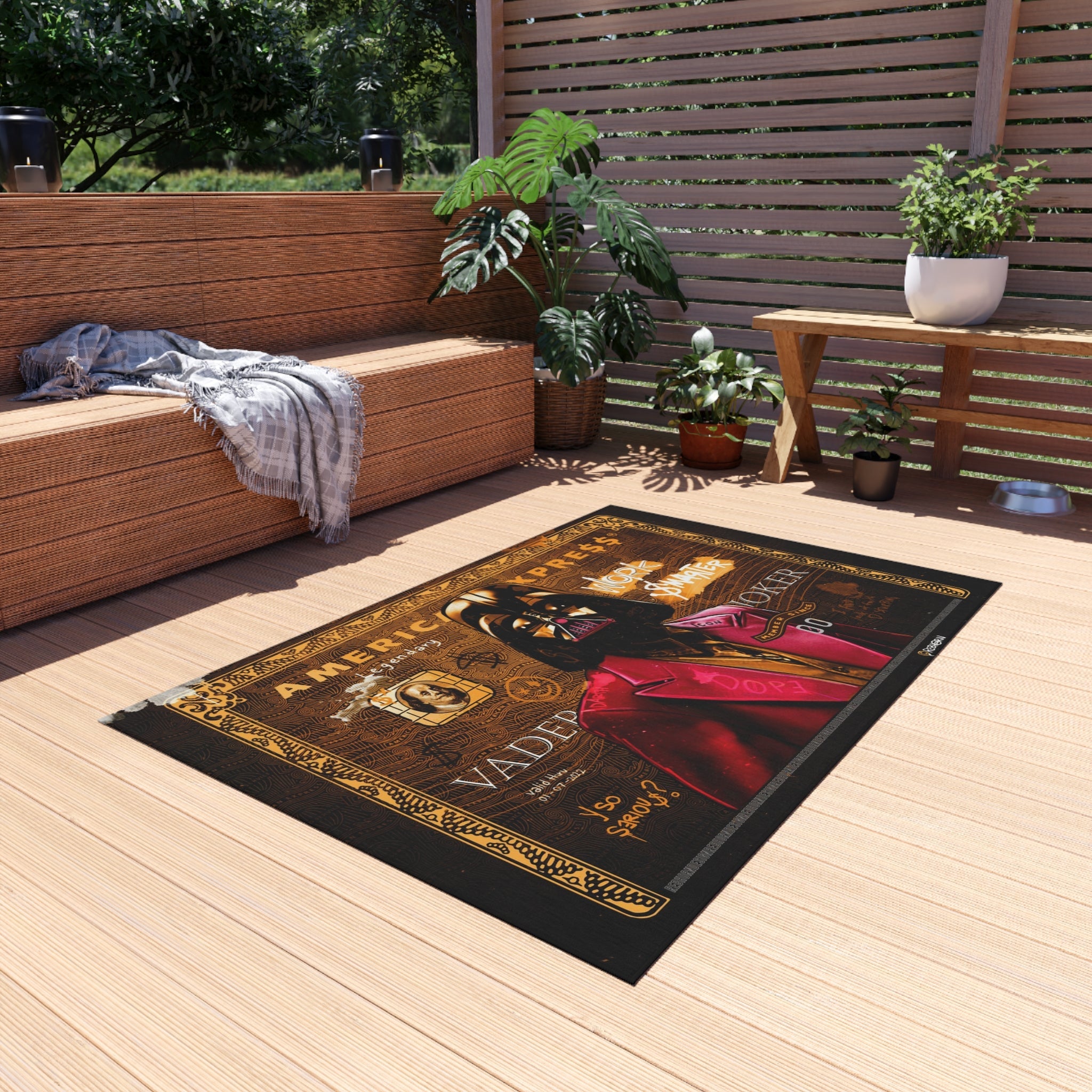 Work Smarter Black & Gold Motivational Rug – REBHORN DESIGN